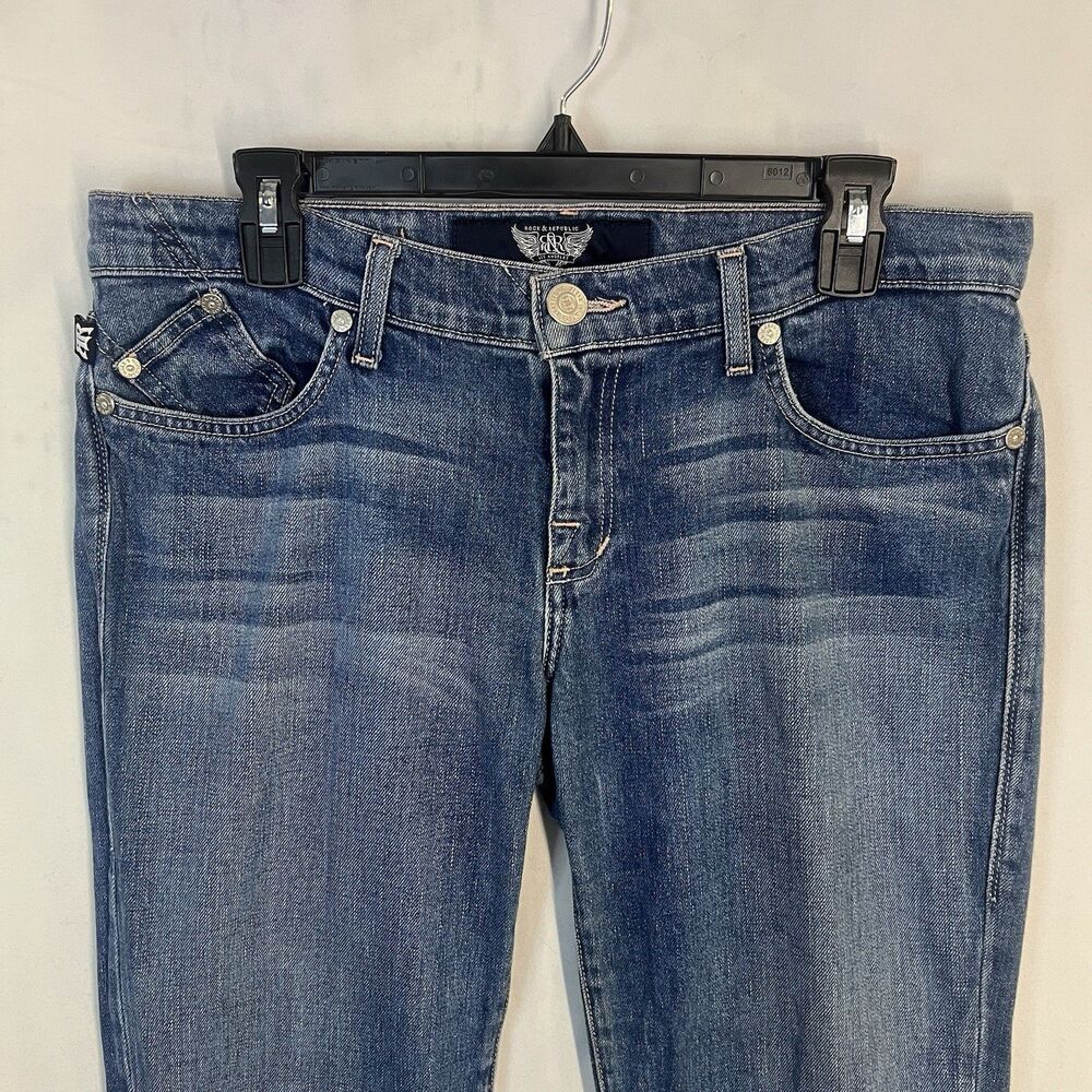 Rock & Republic Women’s Jeans Medium Wash Bootcut Mid Rise Size 31